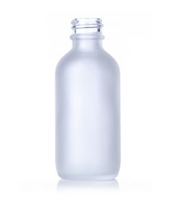 Frosted Boston Round Bottles