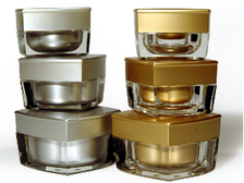 30ml Verve Jar Gold with cap - Acrylic Jars - Plastic Jars