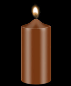Bekro Brown Candle