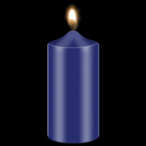 Bekro Dark Blue Candle