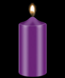 Bekro Dark Violet Candle