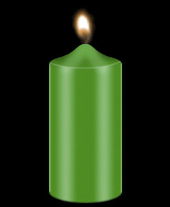 Bekro Green Candle