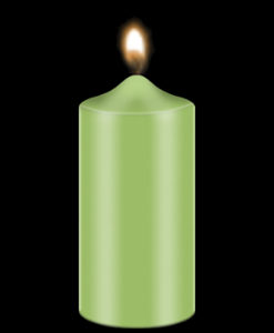 Bekro Light Green Candle