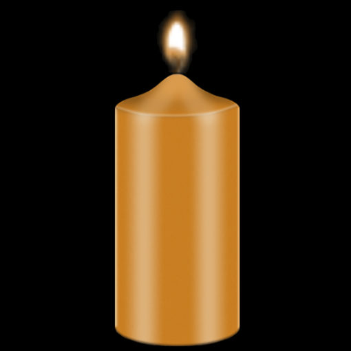 Bekro Orange Candle