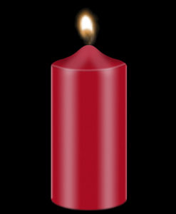 Bekro Red Candle
