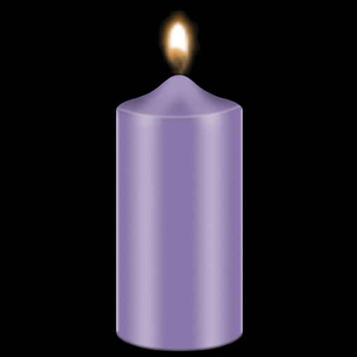 Bekro Violet Candle