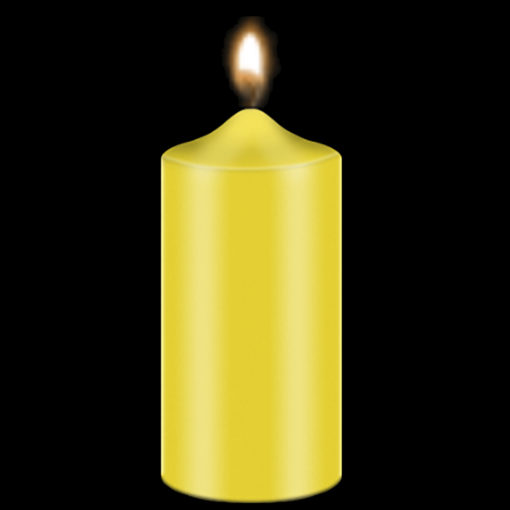 Bekro Yellow Candle