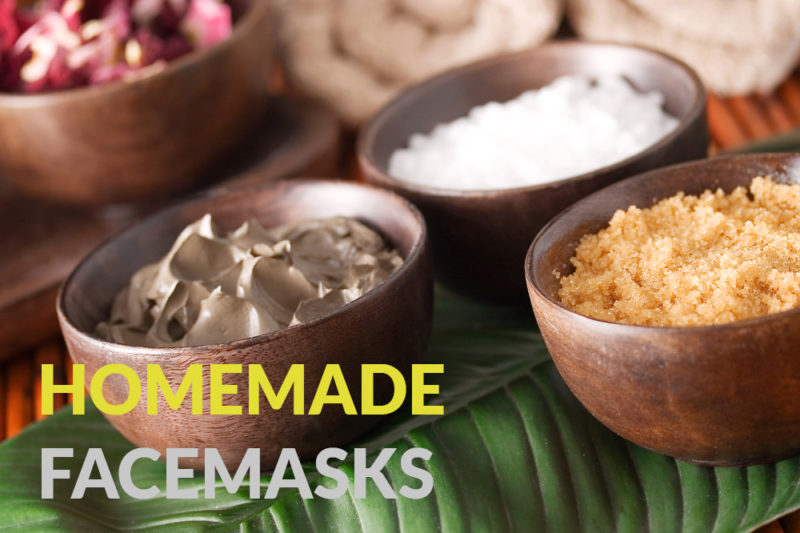 Homemade face masks