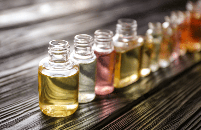 A range of different unique oils