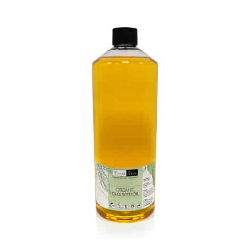 Organic Chia Seed Oil in Plastic Bottle